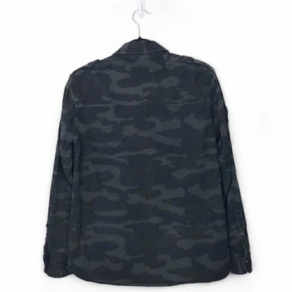 Rails Gavin Camo Printed Woven Shirt Jacket $188 Small